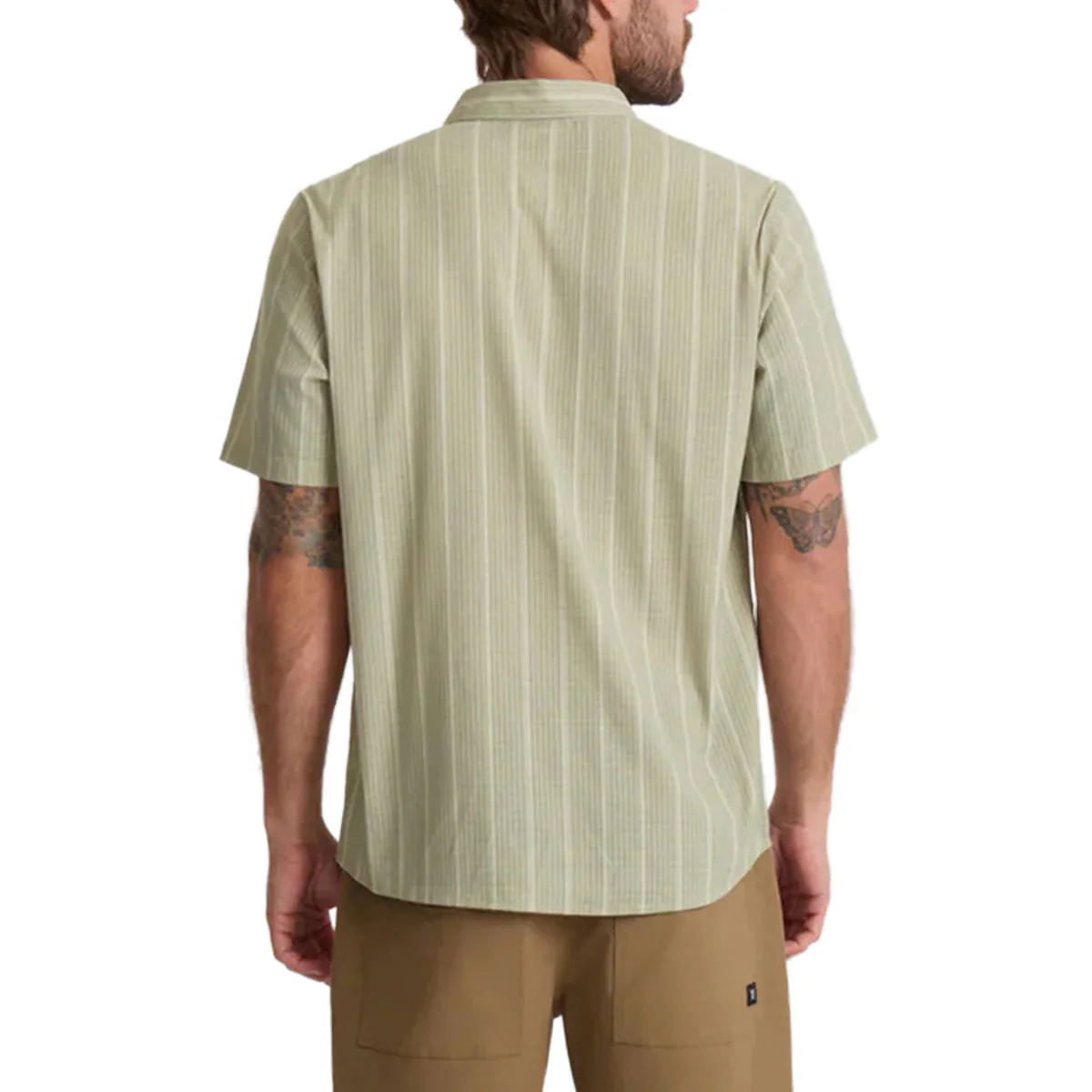 Roark Bless Up Shirt - Sage Stripe - Image 2
