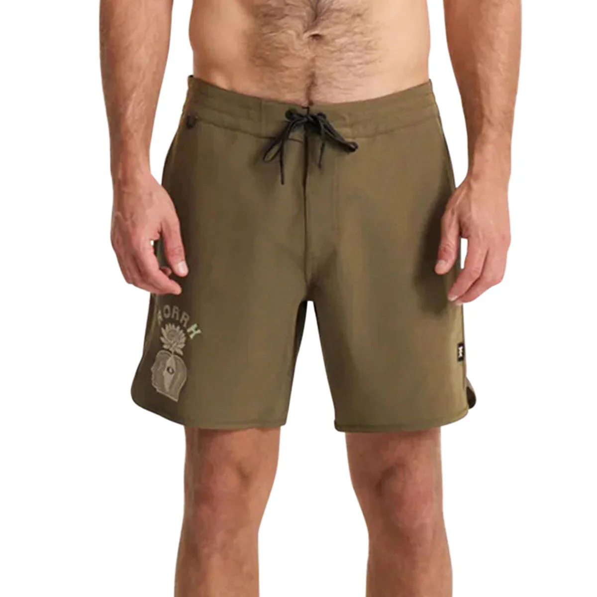 Roark Chiller Scallop Boardshorts - Military - Image 4