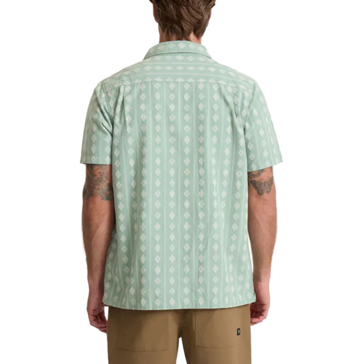 Roark Gonzo Woven Shirt - Hazy Blue Jacquard - Image 2