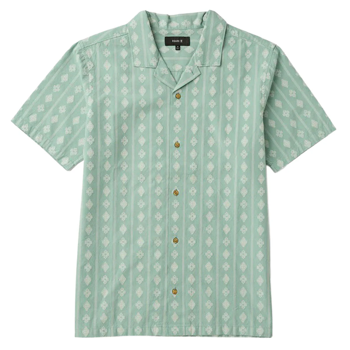 Roark Gonzo Woven Shirt - Hazy Blue Jacquard - Image 5