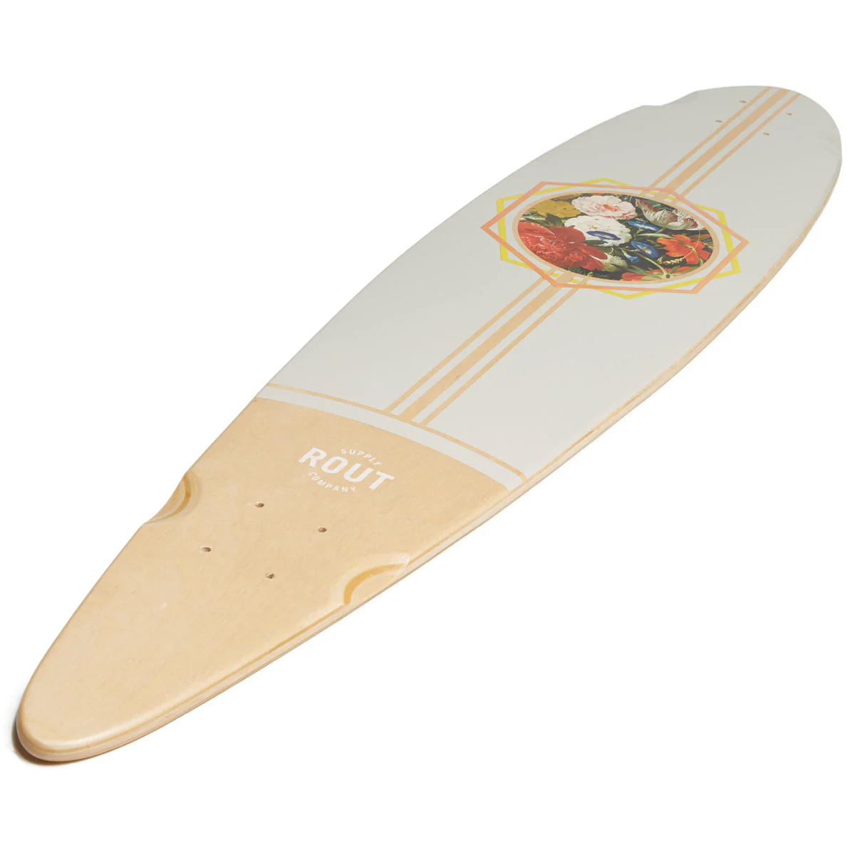 Rout Floral Pintail Longboard Deck - Image 4