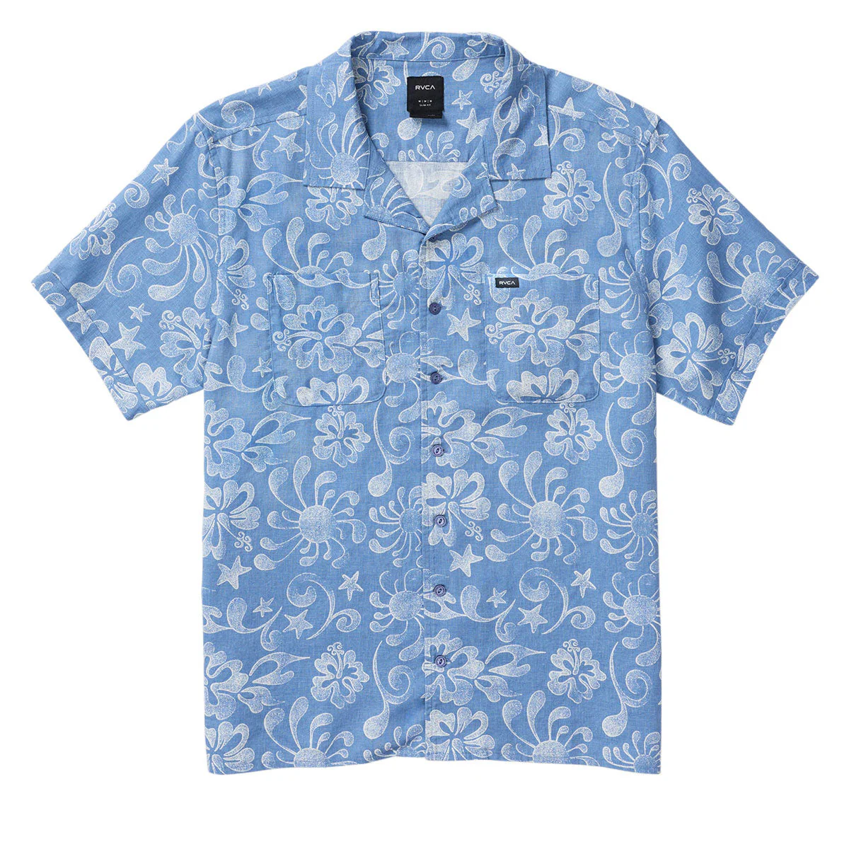 RVCA Alvarez Aloha Shirt - Light Blue - Image 5