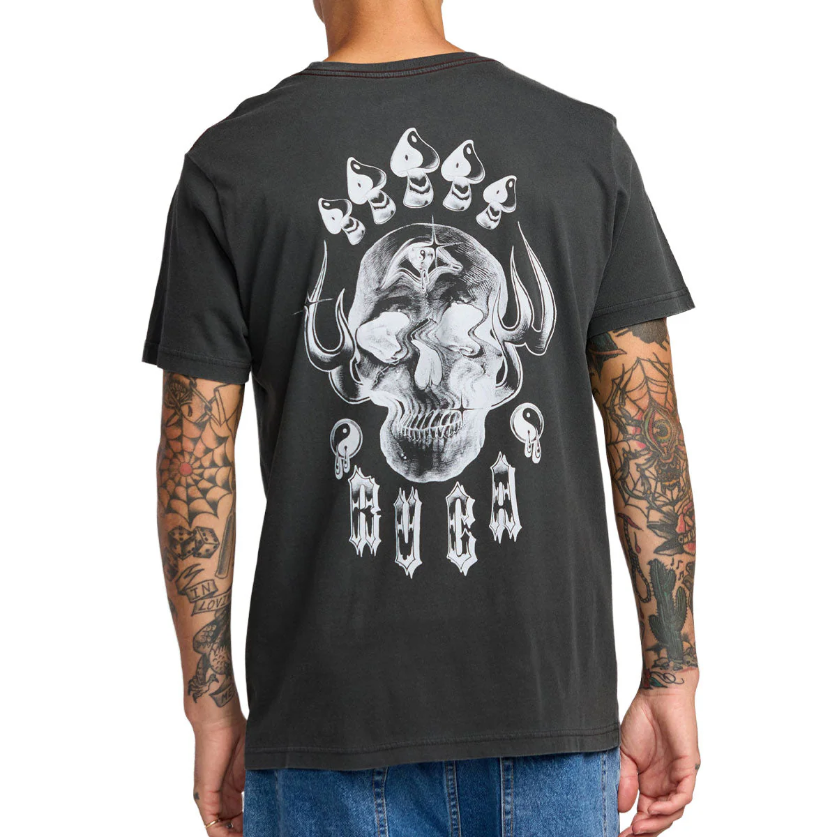RVCA Benj All Seeing T-Shirt - Pirate Black - Image 4