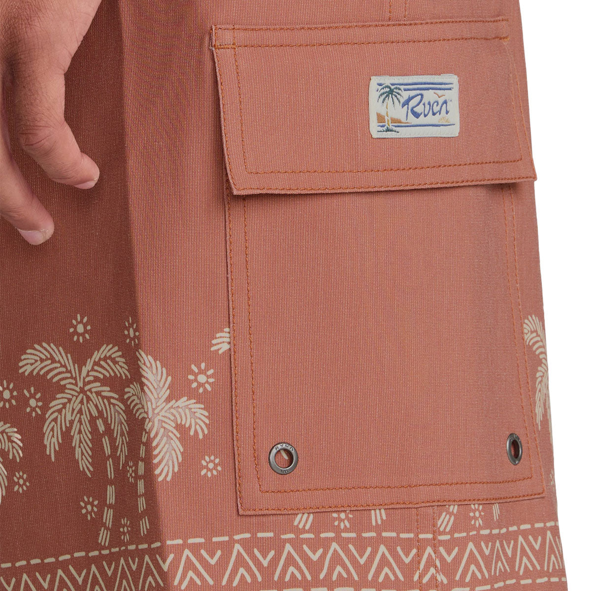 RVCA Exotica 17 Boardshorts - Burnt Red - Image 5
