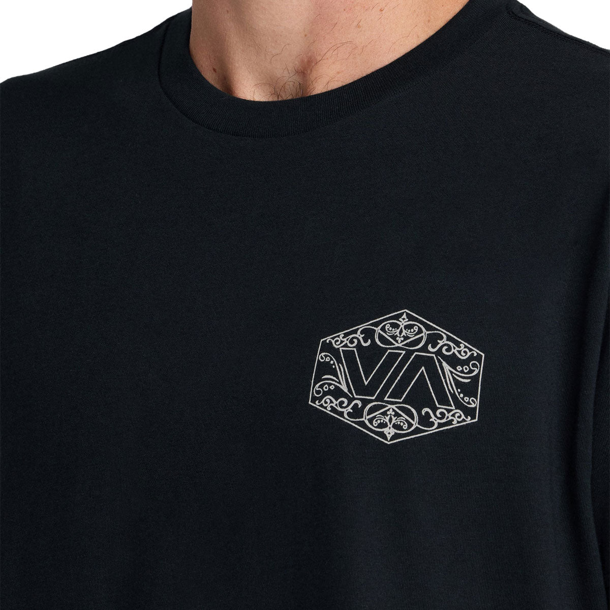 RVCA Hex Filigre T-Shirt - Black - Image 5