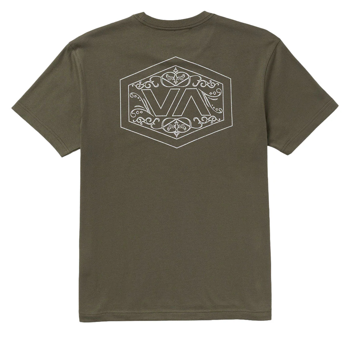 RVCA Hex Filigre T-Shirt - Fatigue - Image 2