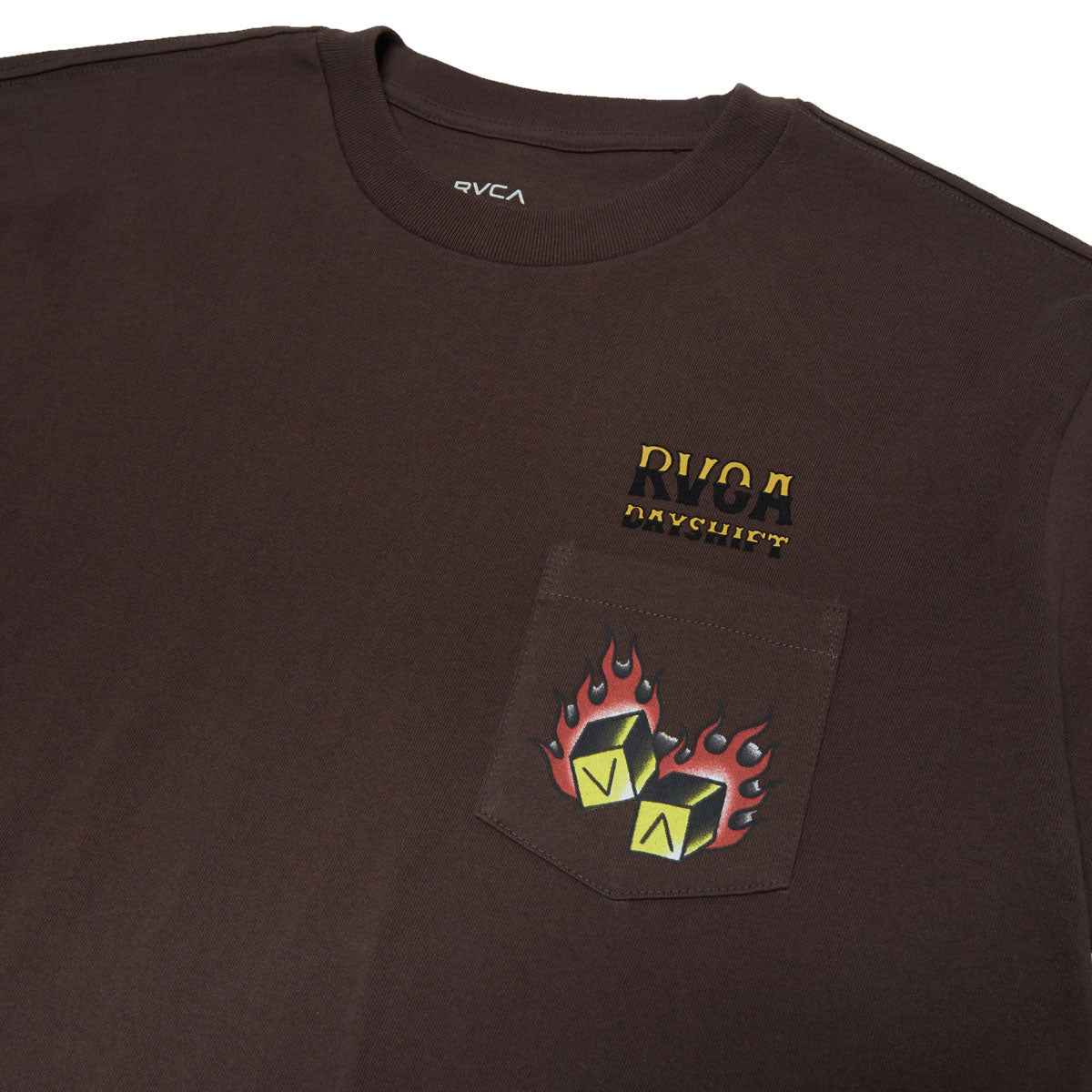 RVCA Hot Dice T-Shirt - Mocha - Image 2