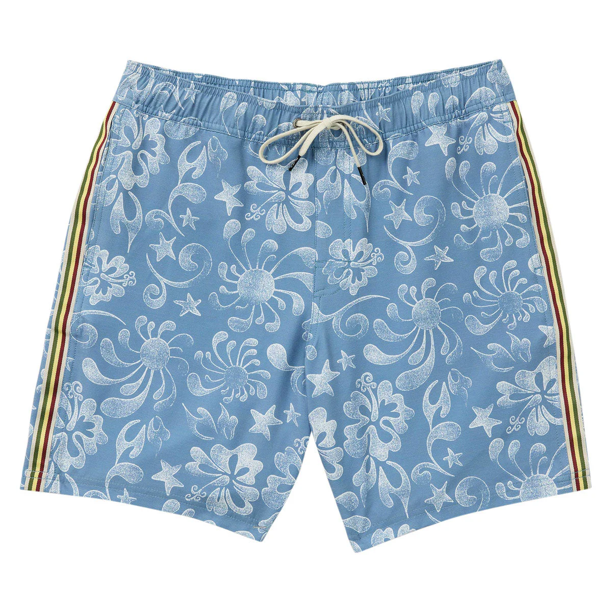 RVCA Local Aloha Elastic 19 Boardshorts - Light Blue