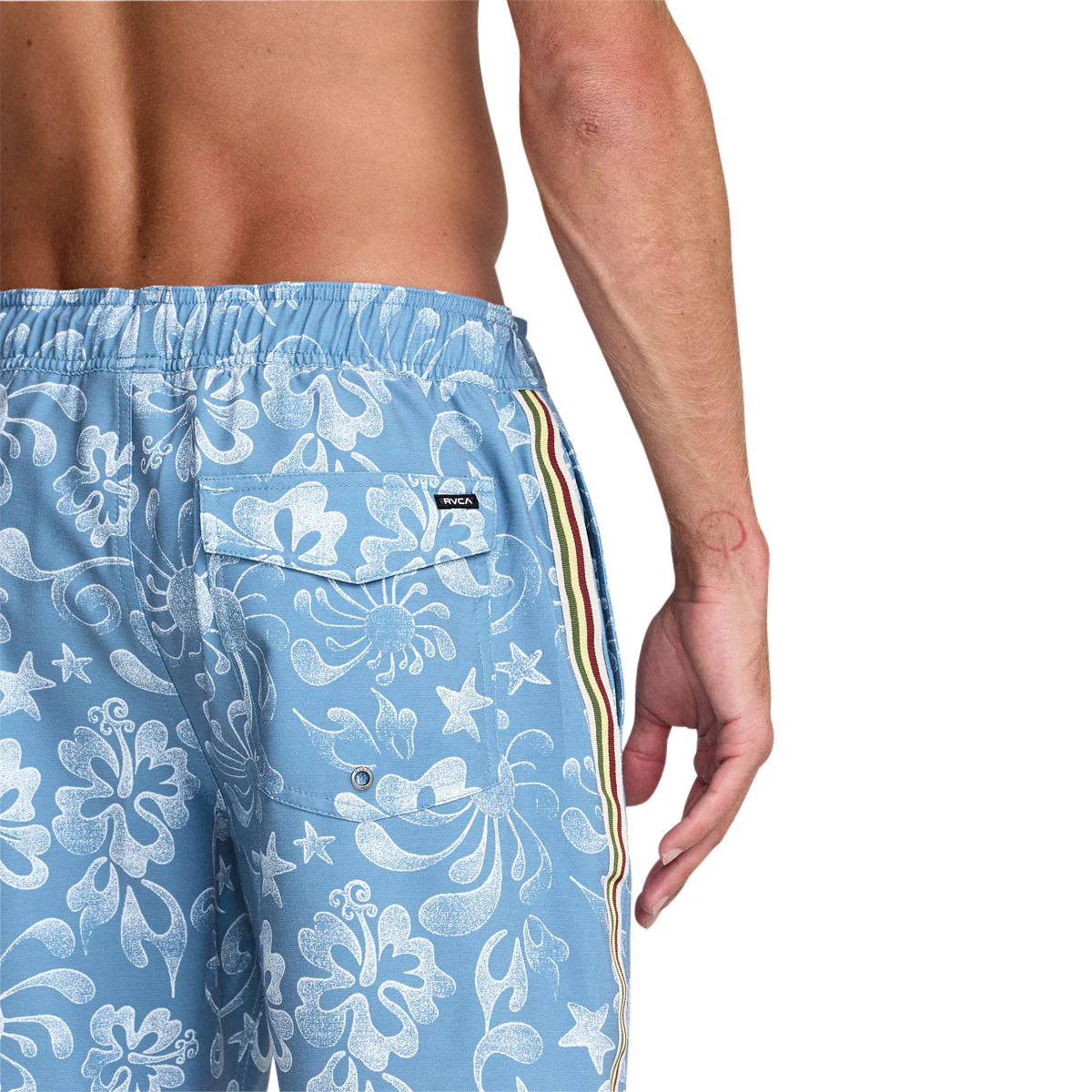 RVCA Local Aloha Elastic 19 Boardshorts - Light Blue - Image 5