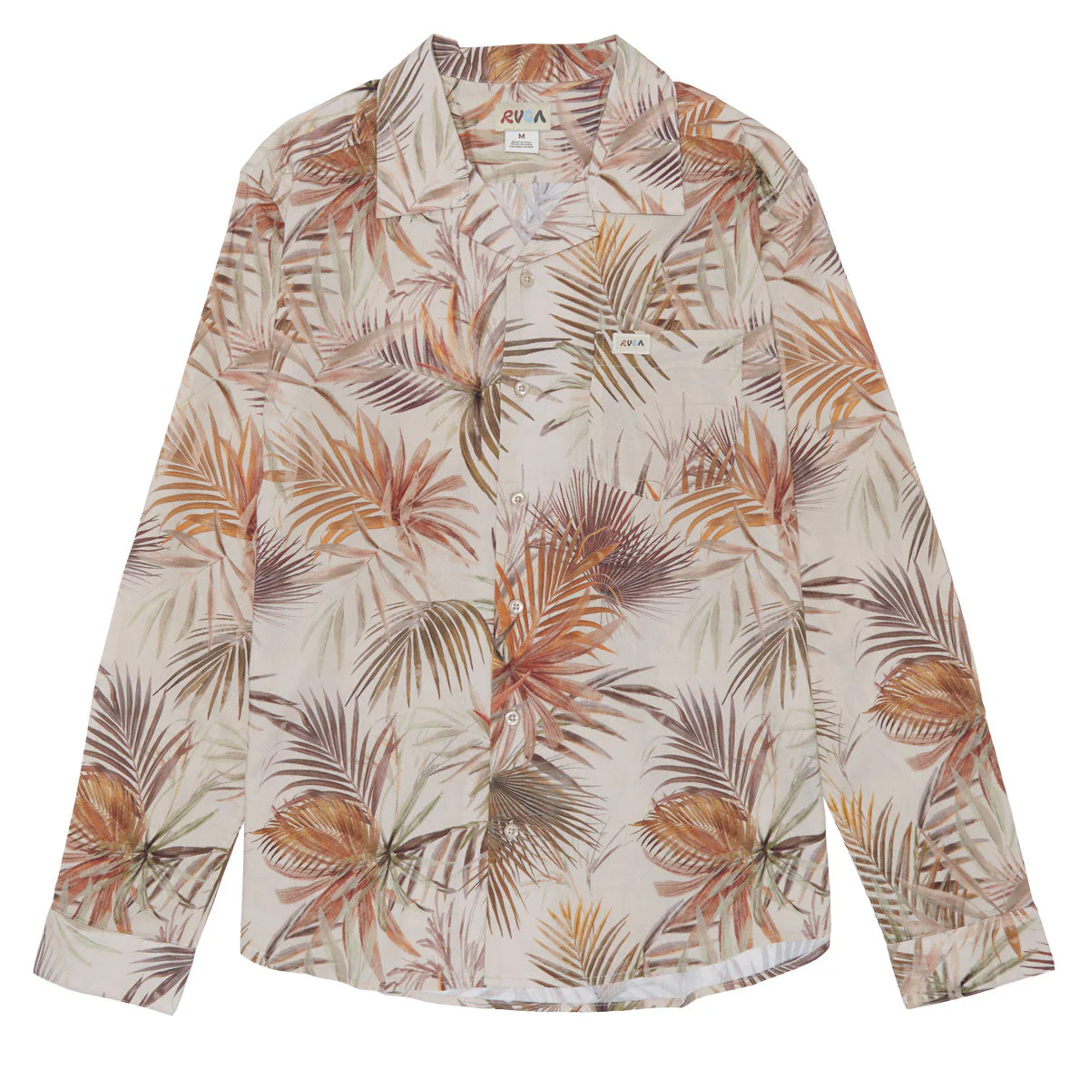 RVCA Mel G Palm Long Sleeve Shirt - Khaki
