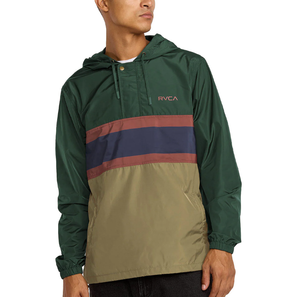 RVCA Meyer II Packable Anorak Jacket - Hunter Green