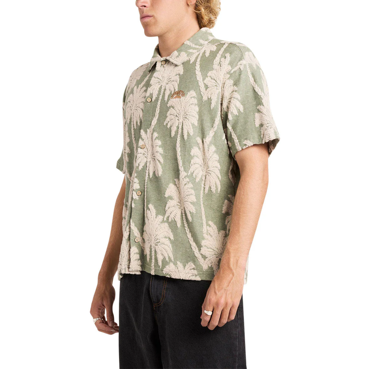 RVCA Palm Fall Shirt - Jade - Image 4