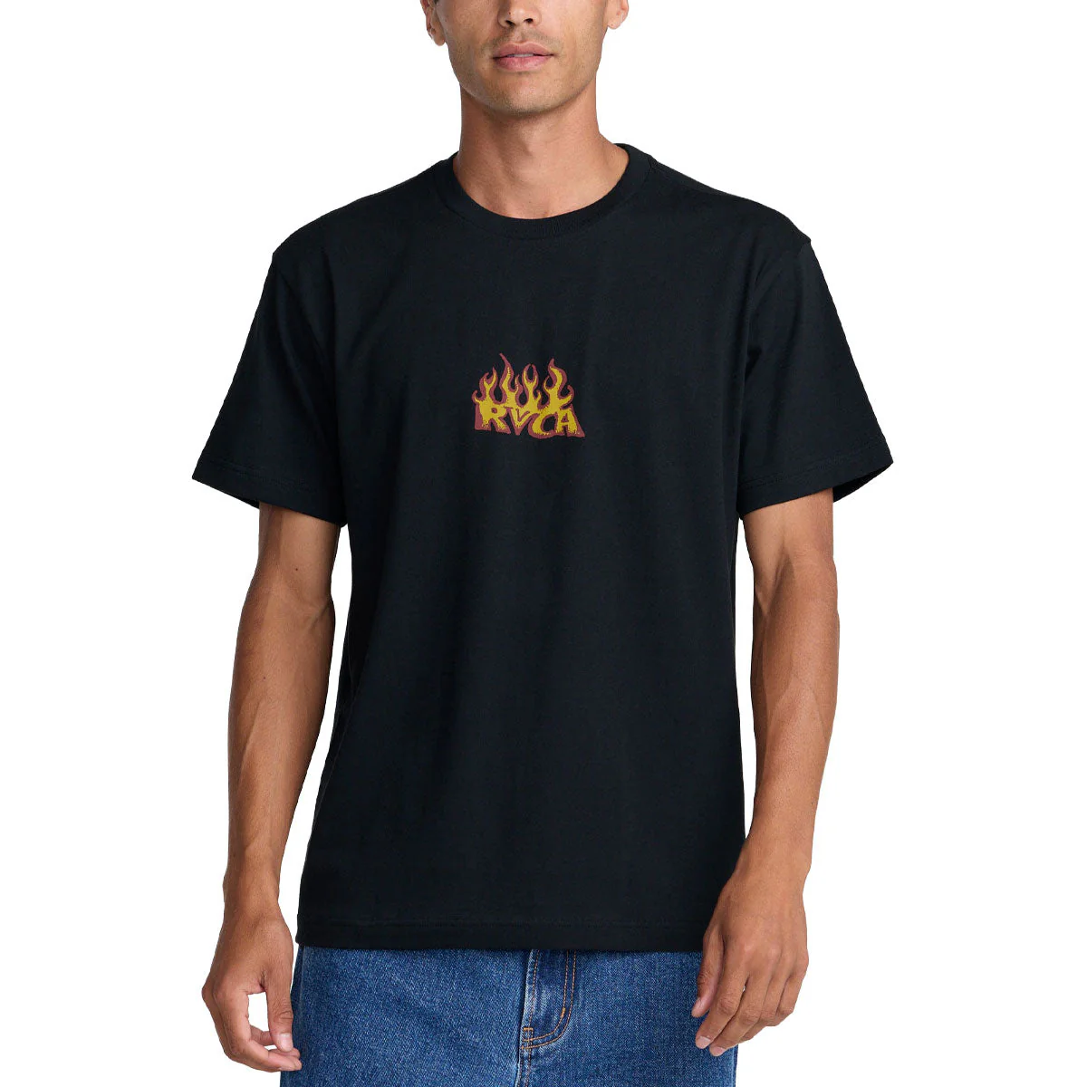 RVCA Spanky Fuego T-Shirt - Black - Image 2