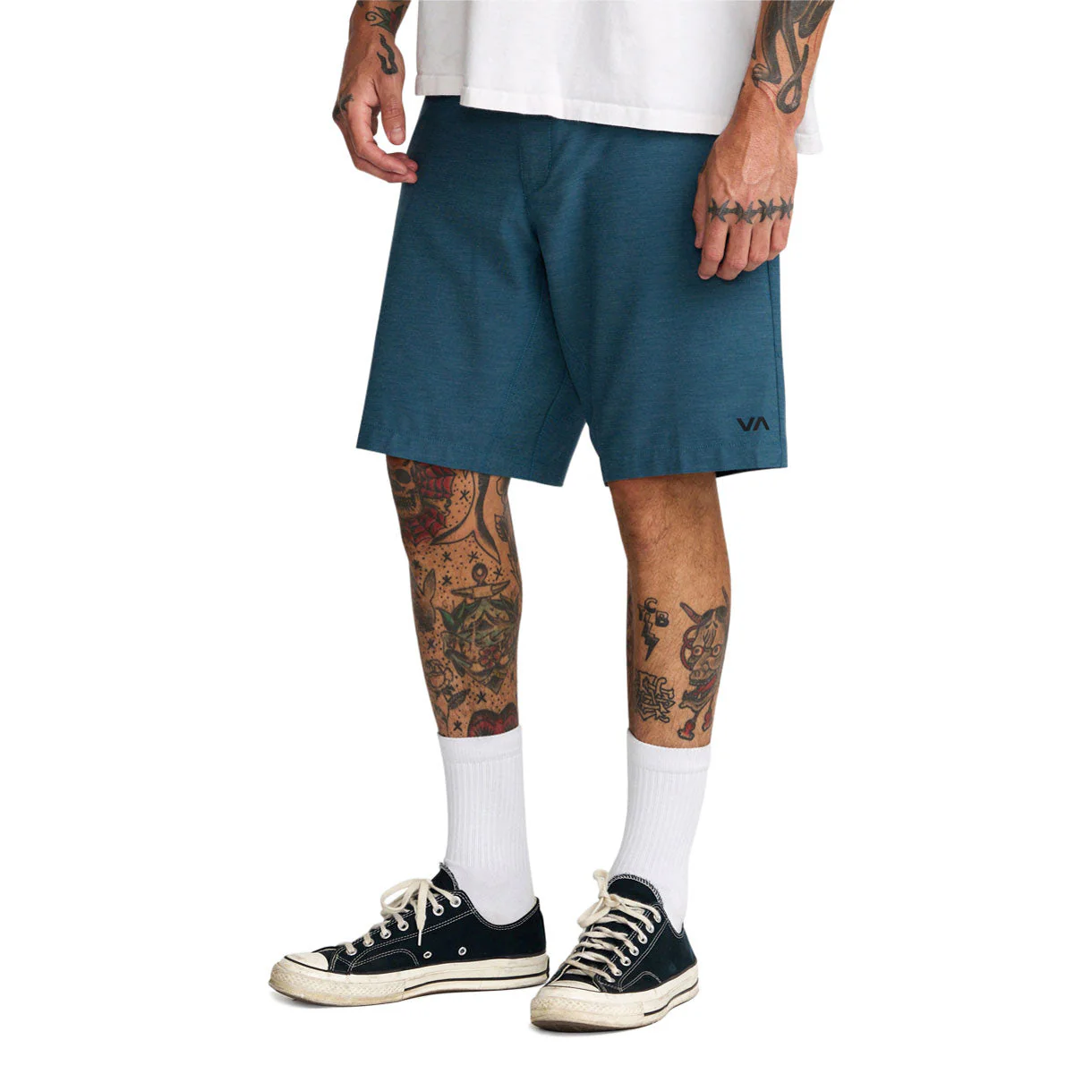 RVCA Sport Course Chino Shorts - Denim Heather - Image 2