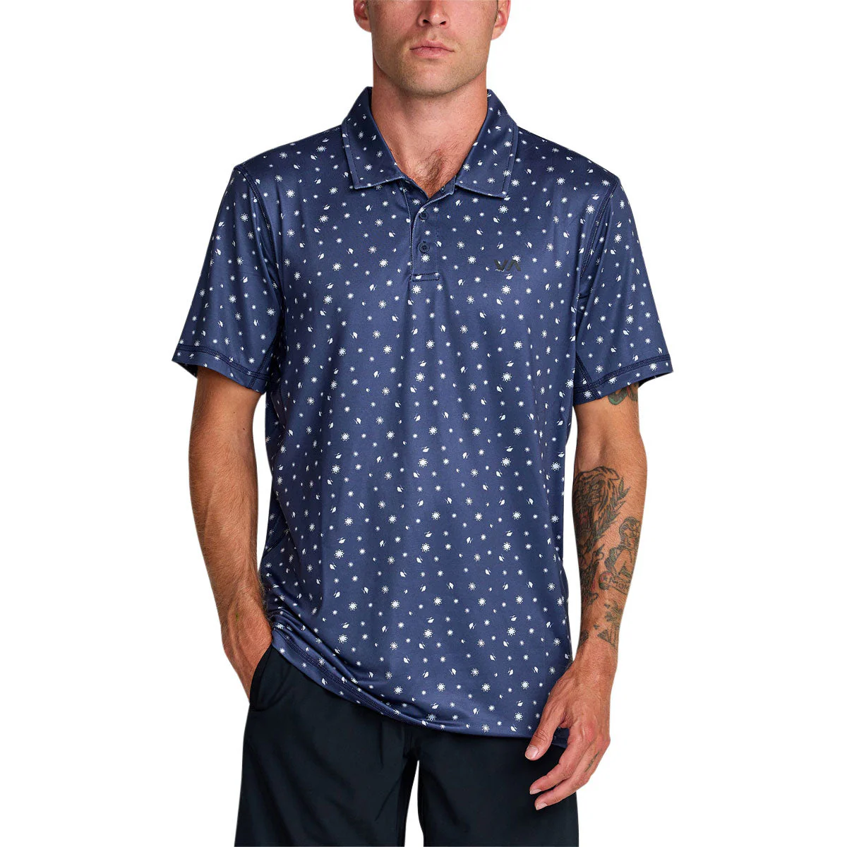 RVCA Sport Vent Polo Shirt - Moody Blue