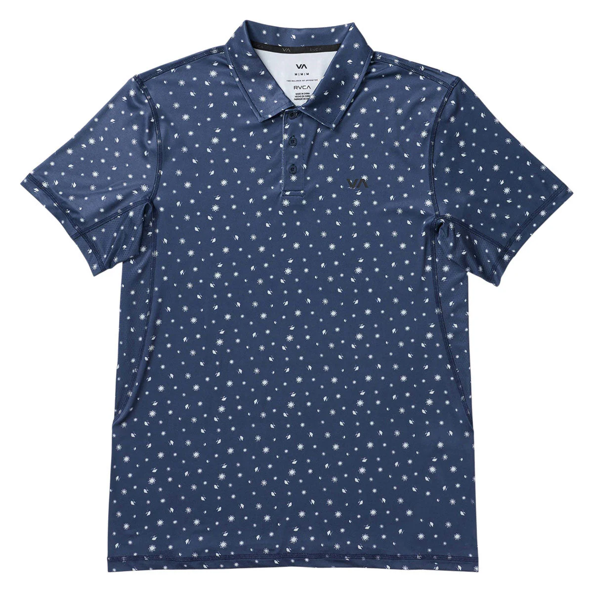 RVCA Sport Vent Polo Shirt - Moody Blue - Image 5