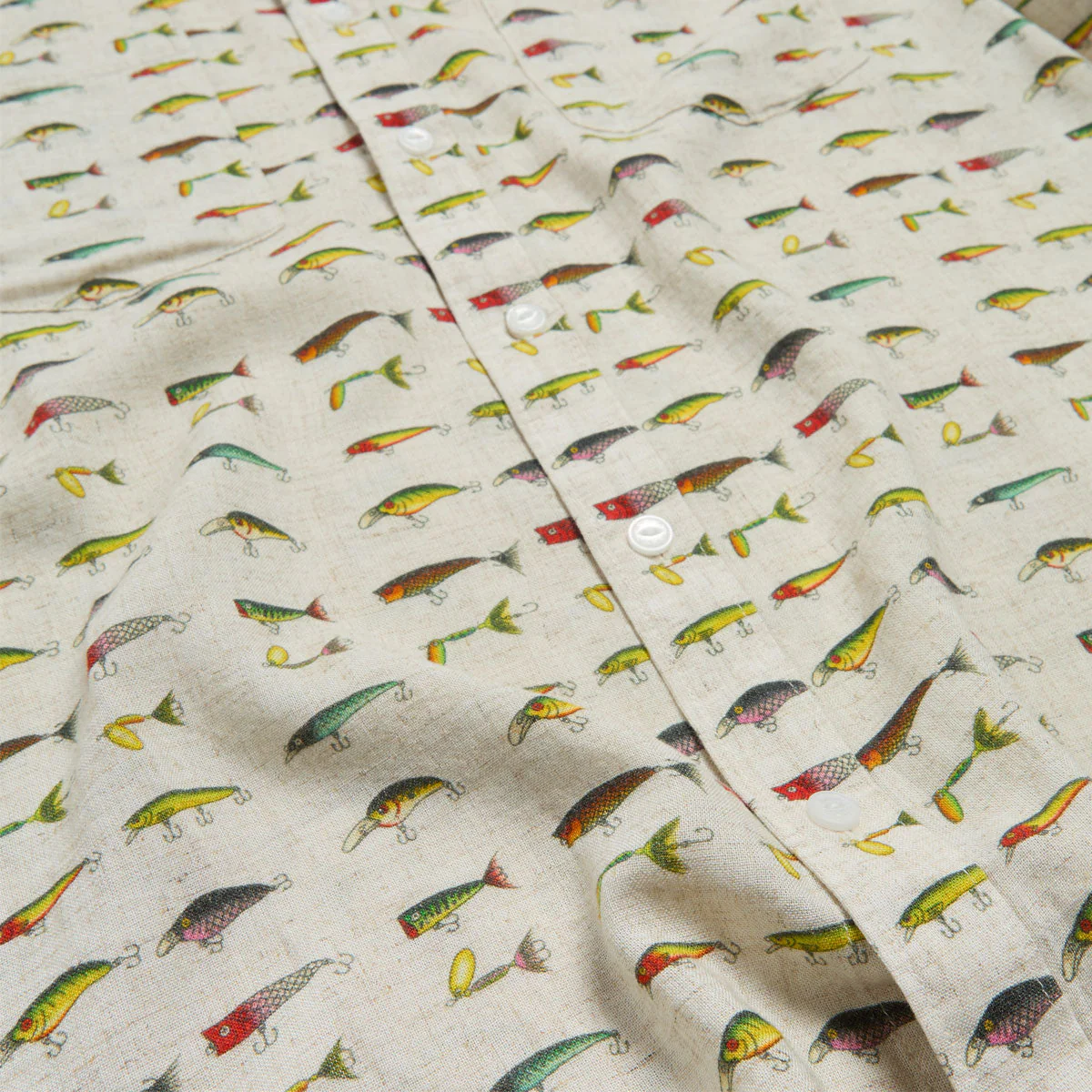 RVCA Tackle Shop Shirt - Wheat - Image 5