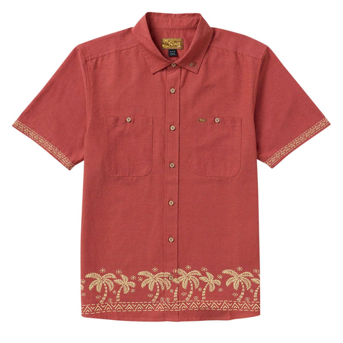 RVCA Talum Shirt - Dusty Red - Image 5