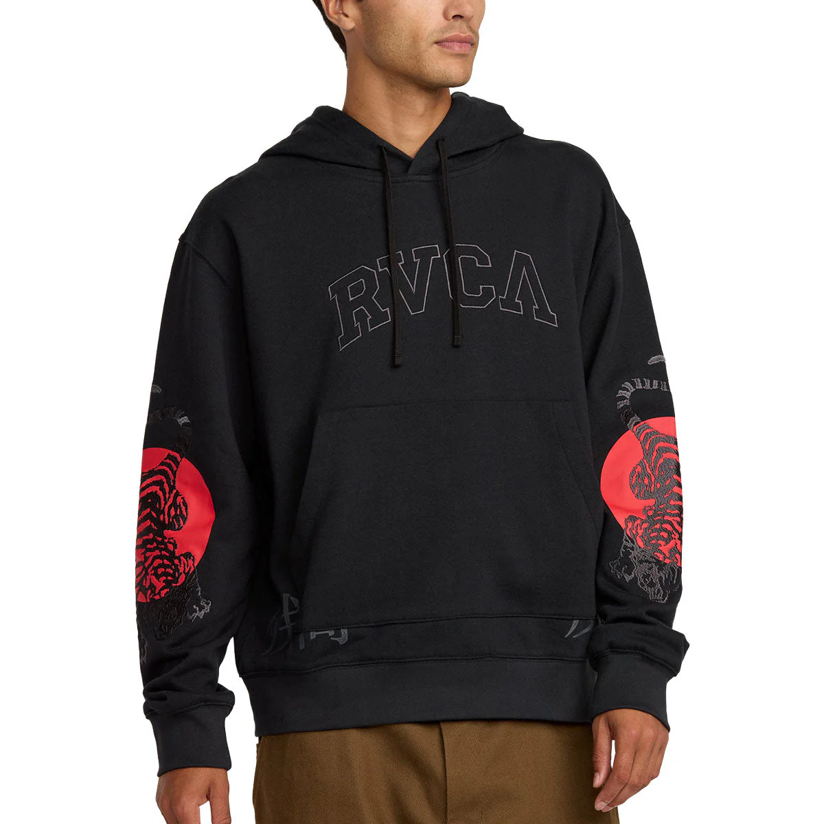 RVCA Tiger Sun Hoodie - RVCA Black