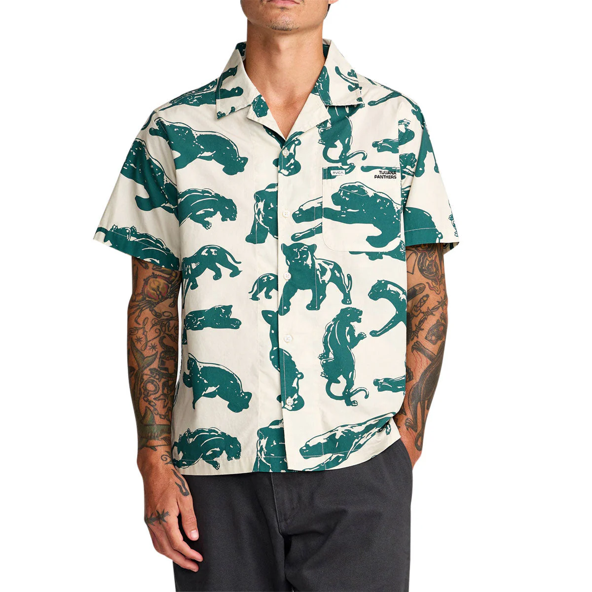 RVCA TJP All Over Shirt - Ceramic