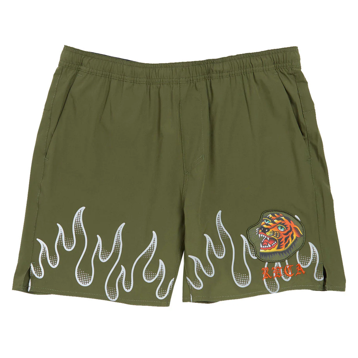 RVCA Yogger 2 In 1 17 Shorts - Army Green