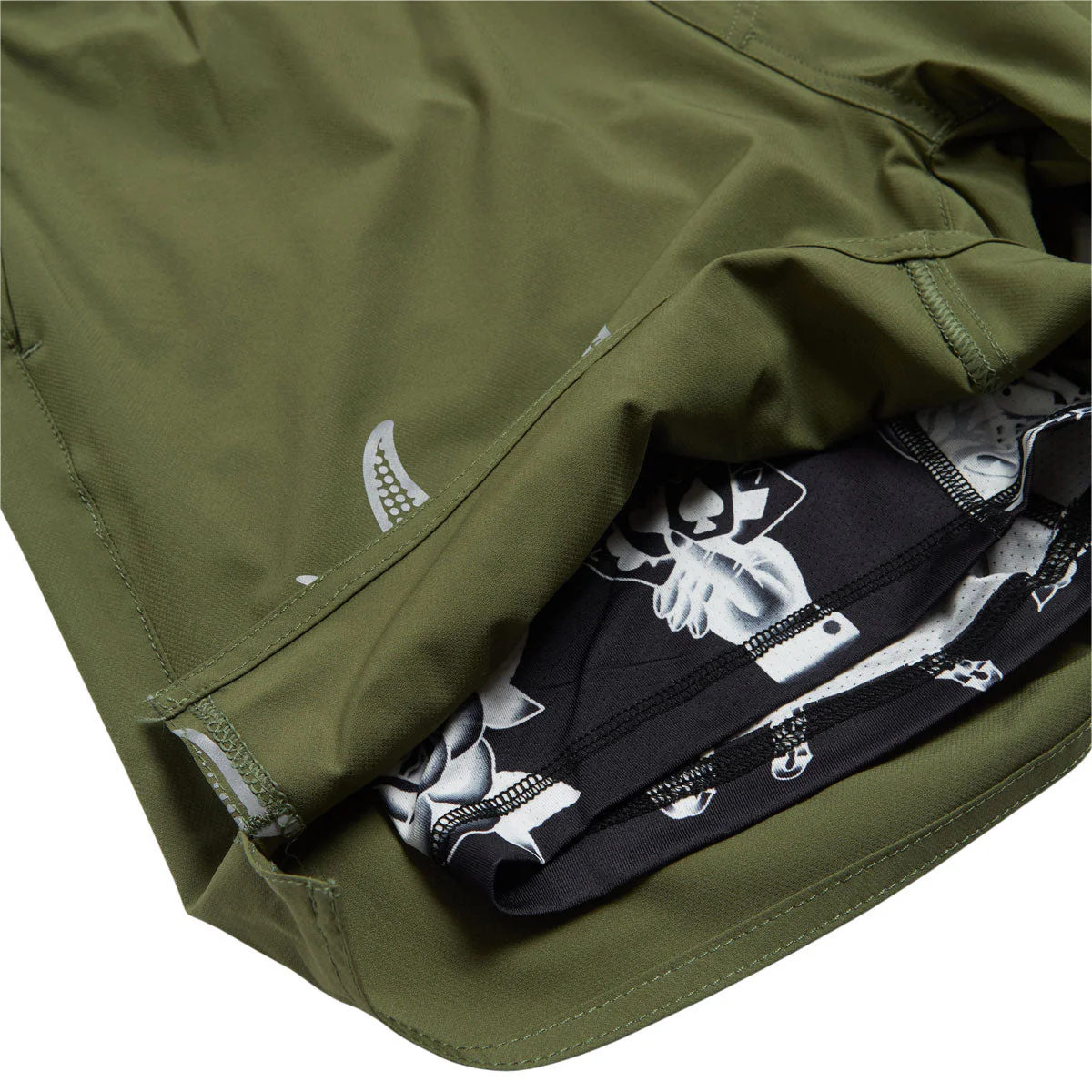 RVCA Yogger 2 In 1 17 Shorts - Army Green - Image 3