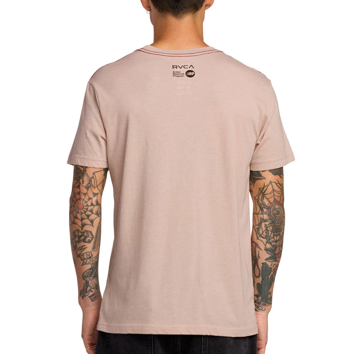 RVCA You're Still Here T-Shirt - Pale Mauve - Image 3