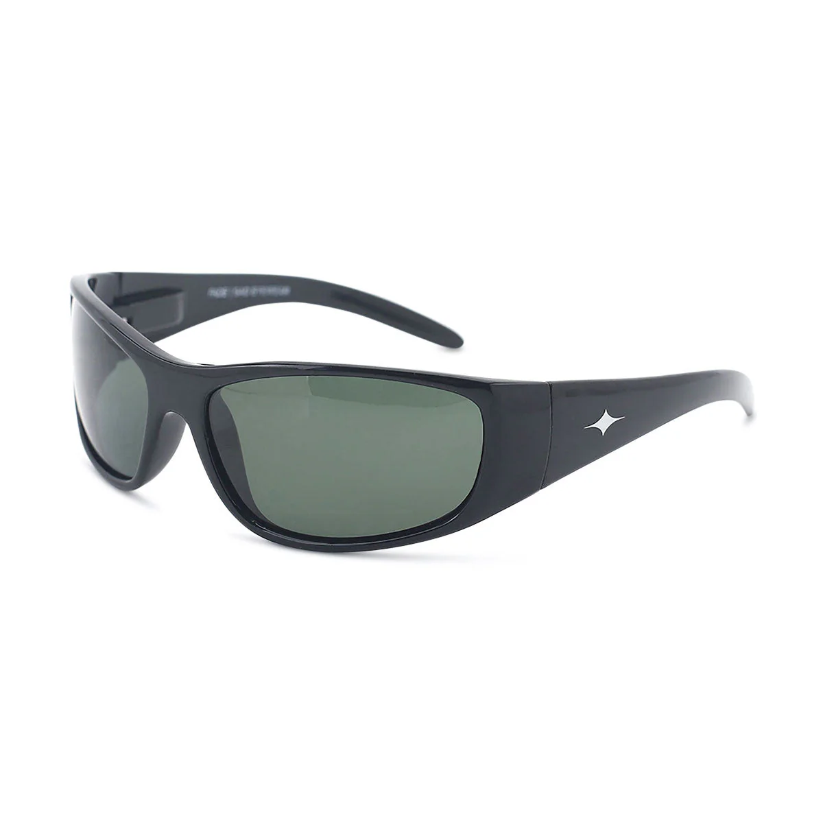 SAD Fade Sunglasses - Gloss Black/Olive Lens - Image 3