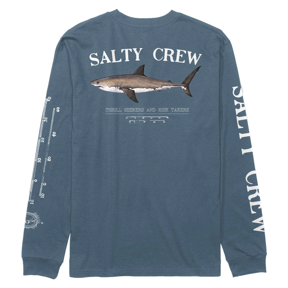 Salty Crew Bruce Classic Long Sleeve T-Shirt - Slate - Image 2