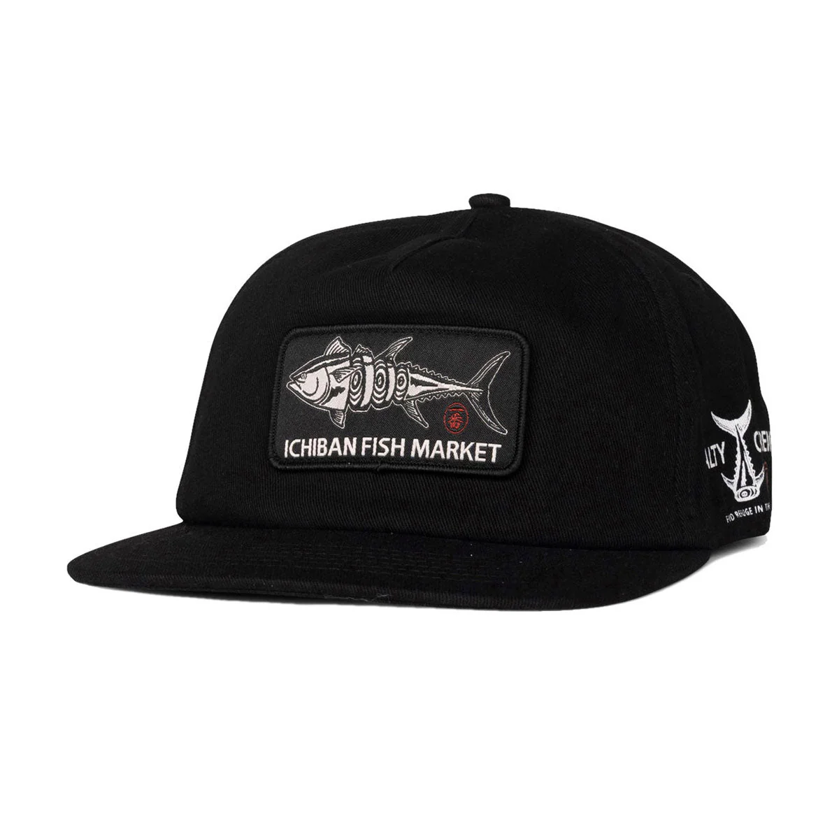 Salty Crew Fish Market Snapback Hat - Black