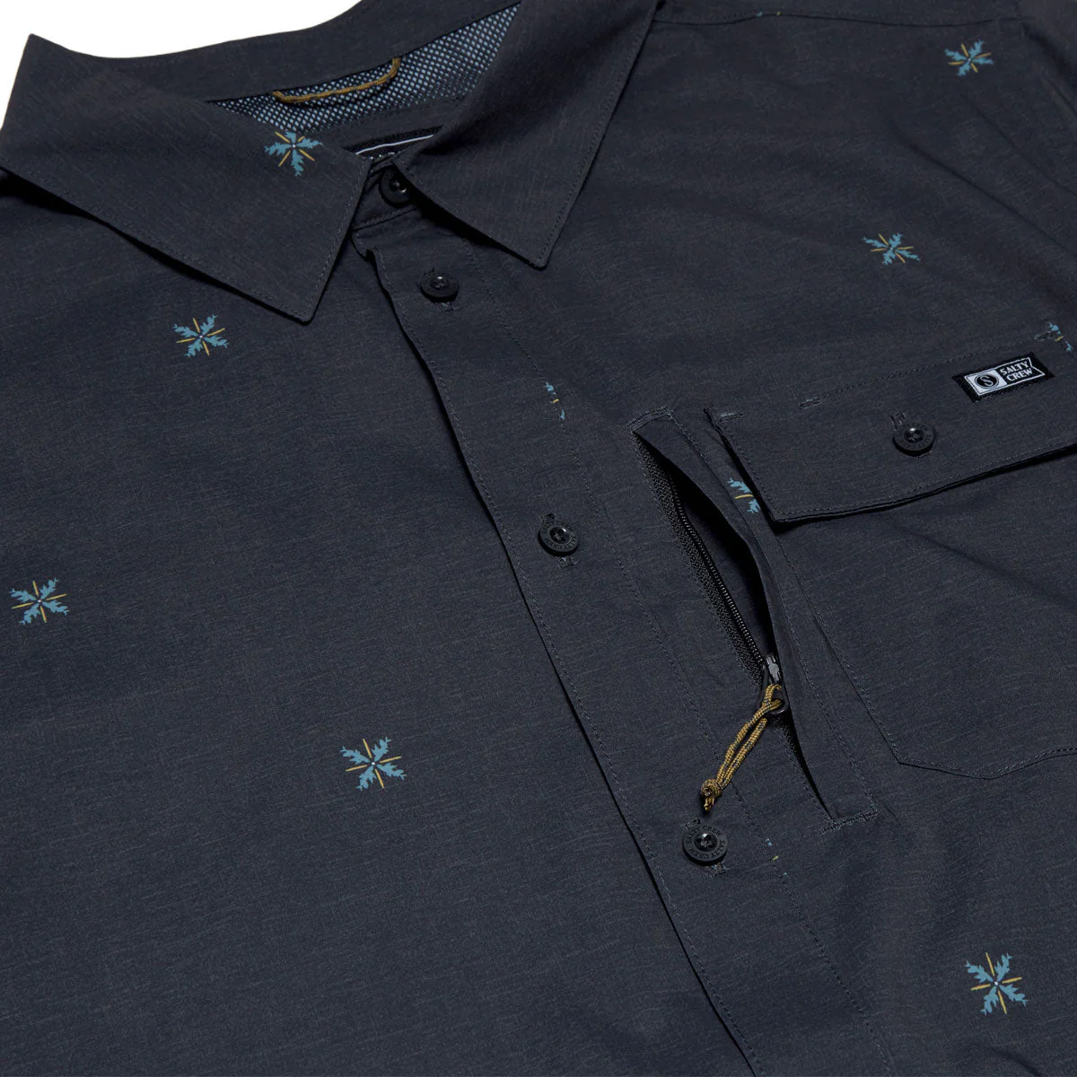Salty Crew Flagship UV Button Up Shirt - Phantom - Image 3
