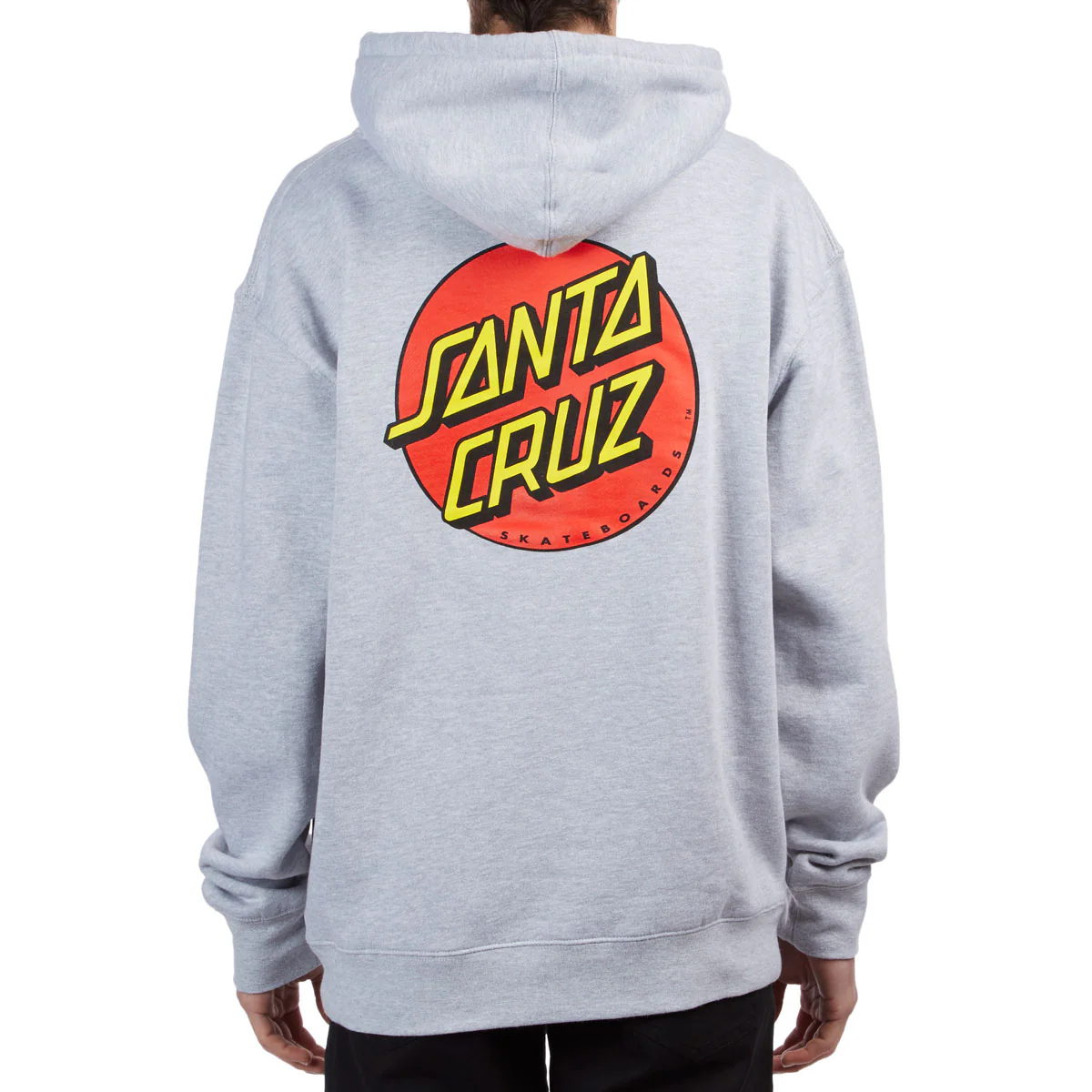 Santa Cruz Classic Dot Hoodie - Grey Heather - Image 2