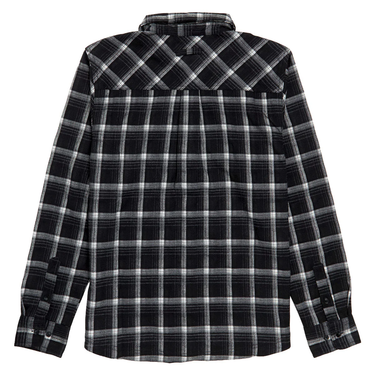 Santa Cruz Classic Long Sleeve Flannel Shirt - Black Plaid - Image 2