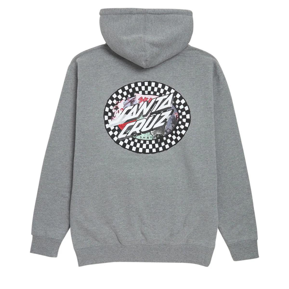 Santa Cruz Collage Oval Dot Hoodie - Gunmetal Heather