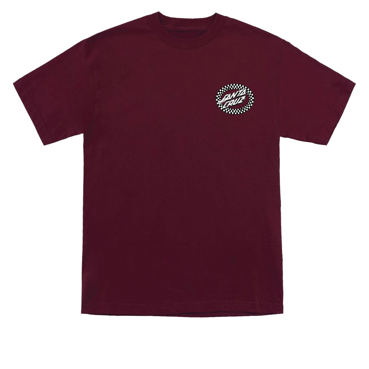 Santa Cruz Collage Oval Dot T-Shirt - Maroon - Image 2