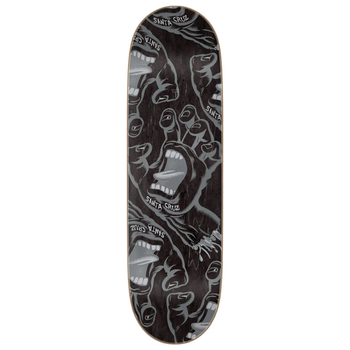 Santa Cruz Crowded Hand Skateboard Deck - 9.00" - Image 2