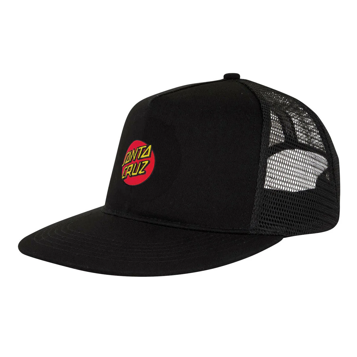 Santa Cruz Cruz Embroidered Trucker Hat - Black