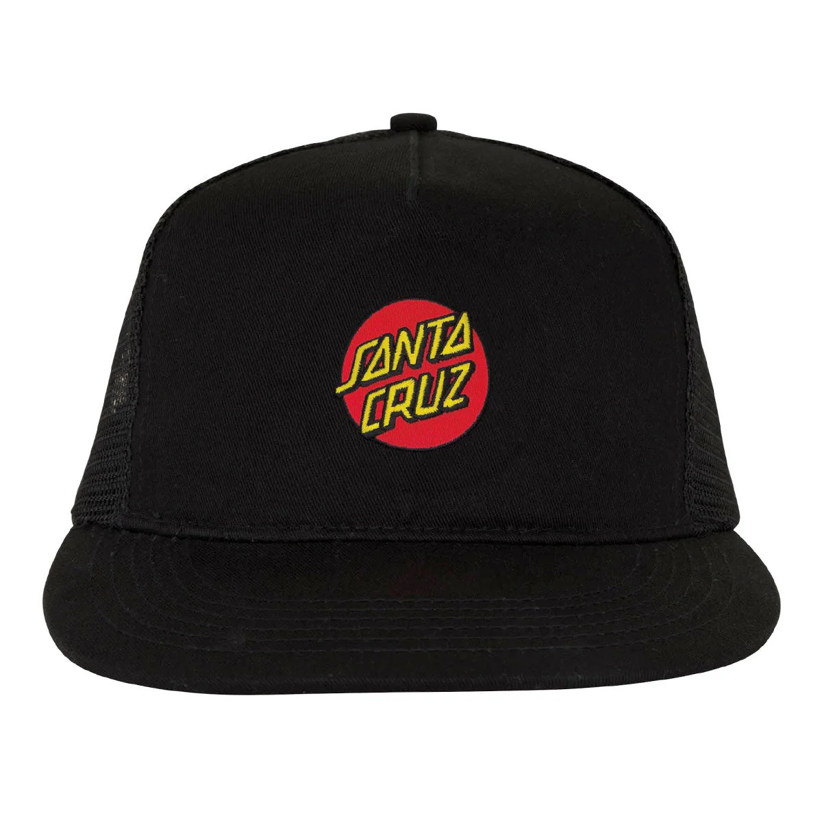 Santa Cruz Cruz Embroidered Trucker Hat - Black - Image 2