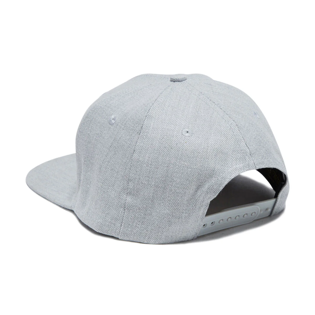 Santa Cruz Cruz Label Snapback Hat - Heather Grey/White/Silver - Image 2