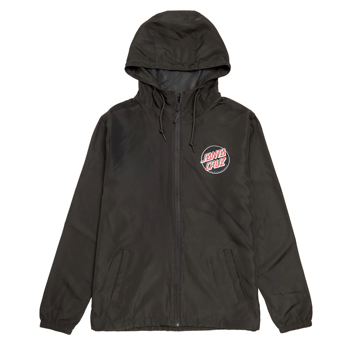 Santa Cruz Cruz Windbreaker Jacket - Graphite/Black/Red