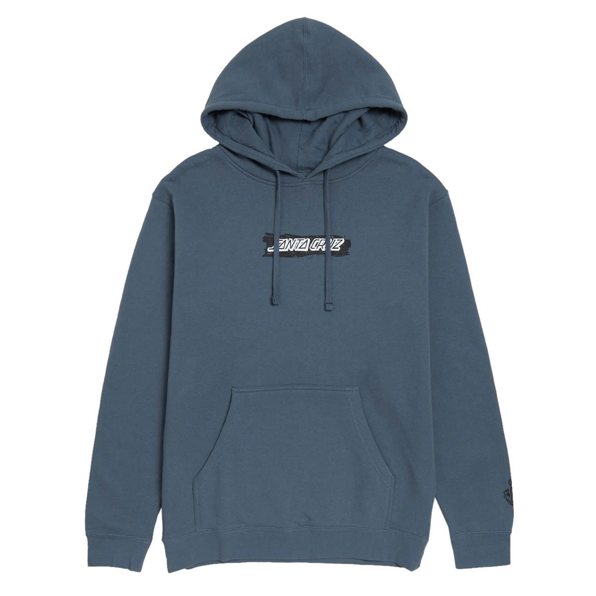 Santa Cruz Cut Strip Front Hoodie - Storm Blue