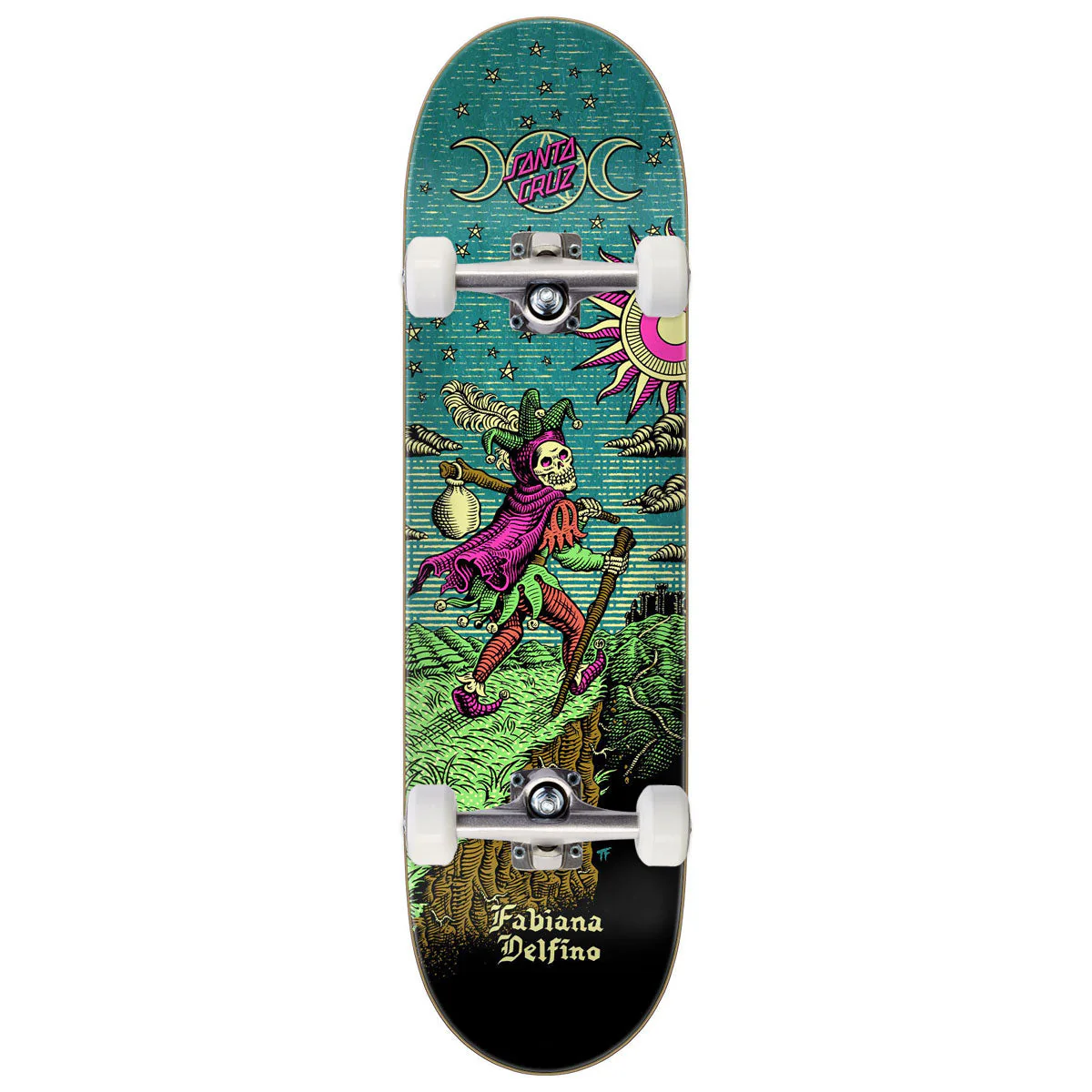Santa Cruz Delfino Tarot Remix FeelBase Skateboard Complete - 8.25"