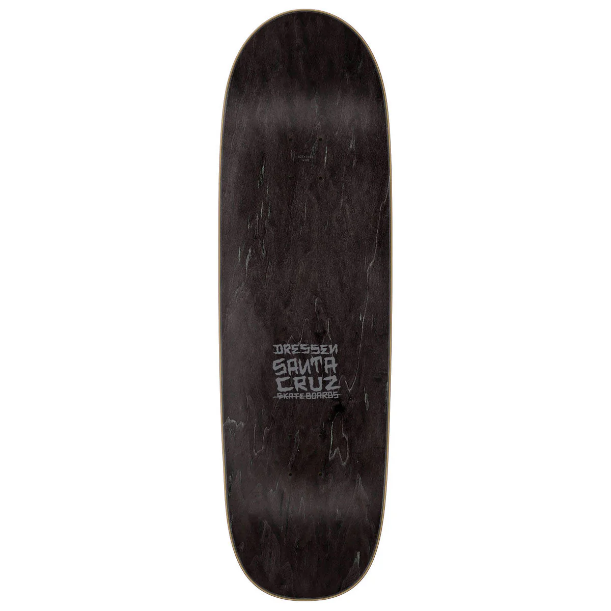 Santa Cruz Dressen Skull Rose Pro Shaped Skateboard Deck - 9.25" - Image 2