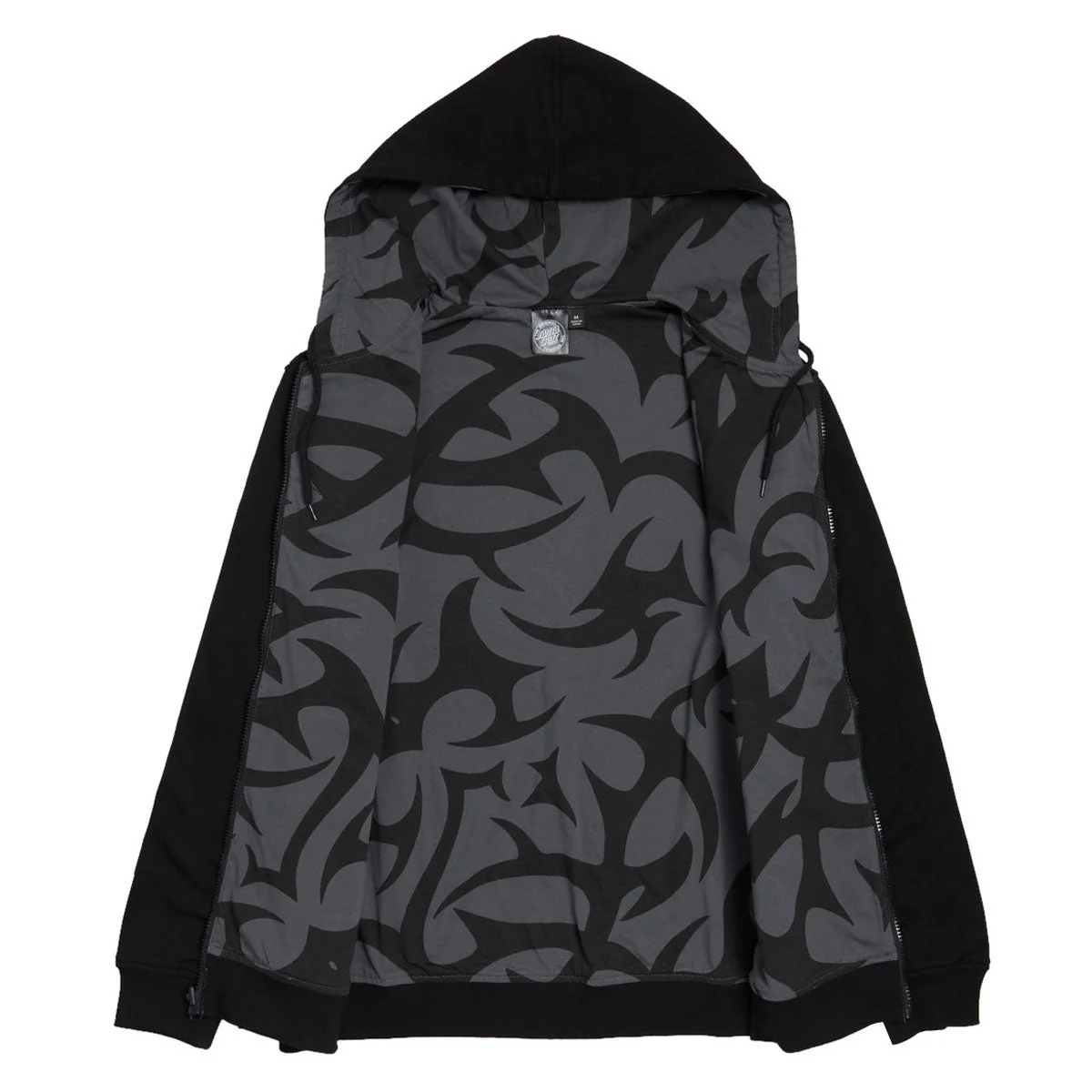 Santa Cruz Dressen Tribal Arch Reversible Hooded Jacket - Black - Image 5