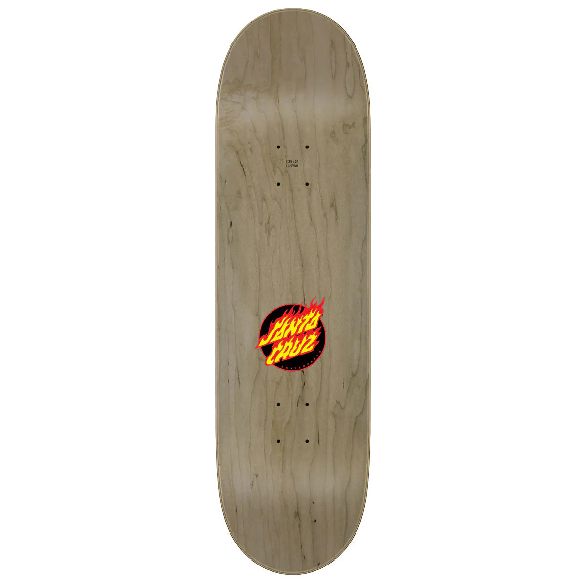 Santa Cruz Flame Dot Skateboard Deck - 7.25" - Image 2