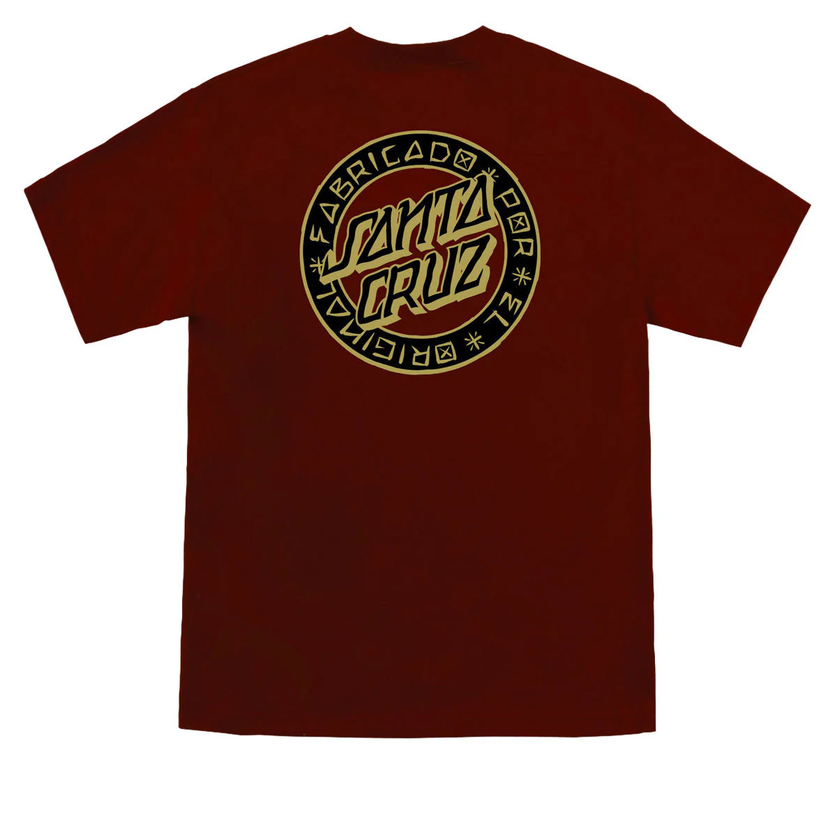 Santa Cruz Loco Dot T-Shirt - Burgundy