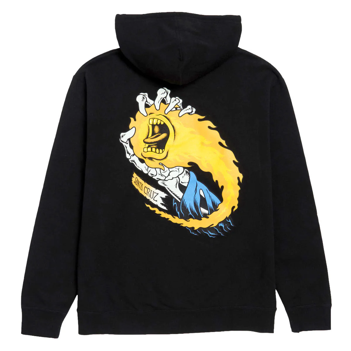 Santa Cruz O'Brien Screaming Reaper Hoodie - Black