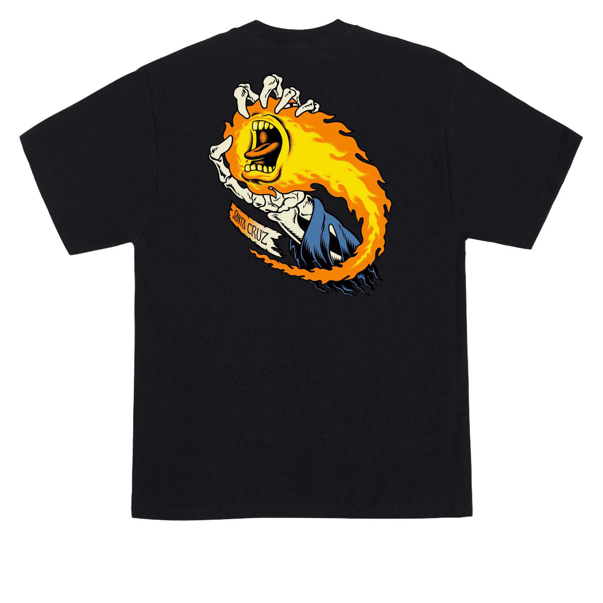 Santa Cruz O'Brien Screaming Reaper T-Shirt - Black