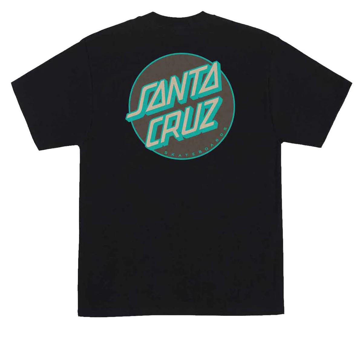 Santa Cruz Other Dot T-Shirt - Black/Brown/Teal - Image 2