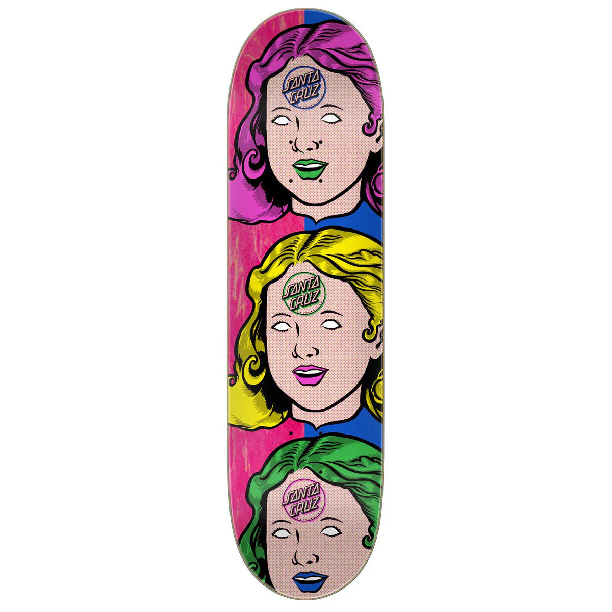 Santa Cruz Possessed Head FeelBase Skateboard Deck - 8.00"